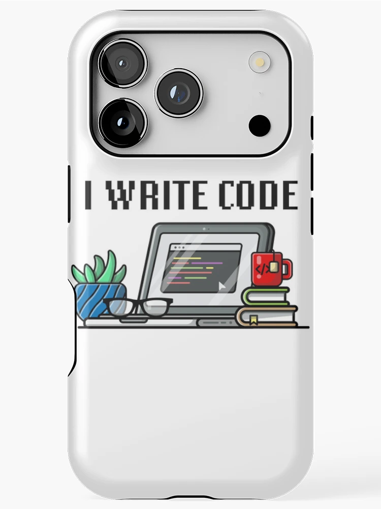 Thumbnail 1 of 4, iPhone Case, I write code designed and sold by Code Monkeys.