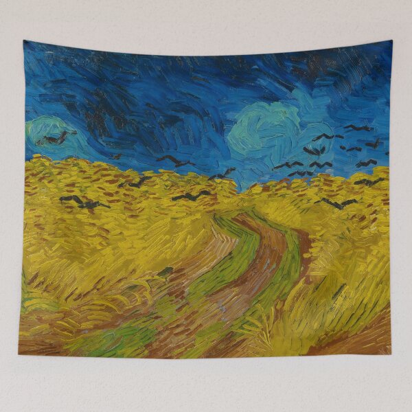 Item preview, Wheat Field With Crows Painting designed and sold by livianasgifts.