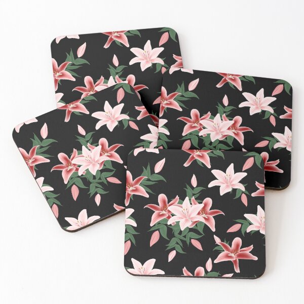 Item preview, Tropical flowers in different shades of pink designed and sold by velisani.