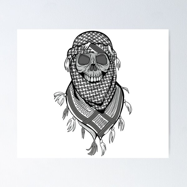 Item preview, arabic skull coat of arms designed and sold by amid999.