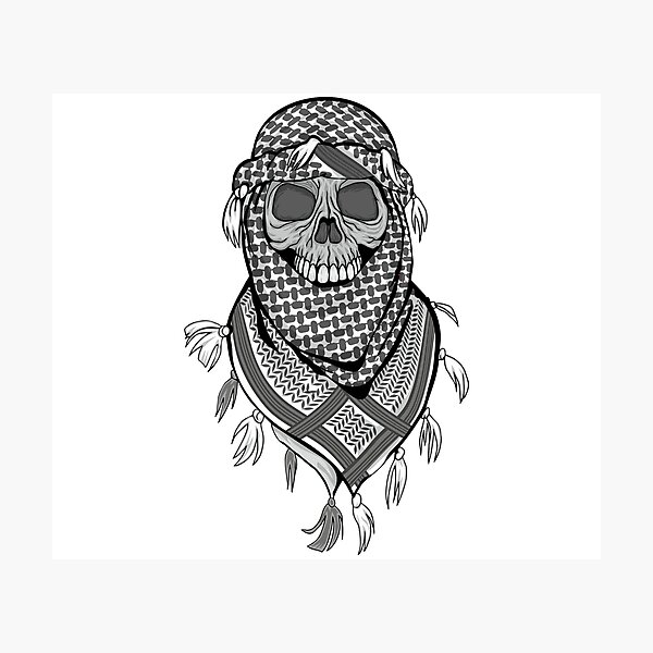 Item preview, arabic skull coat of arms designed and sold by amid999.