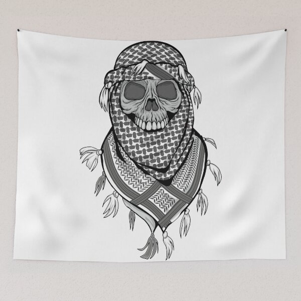Item preview, arabic skull coat of arms designed and sold by amid999.