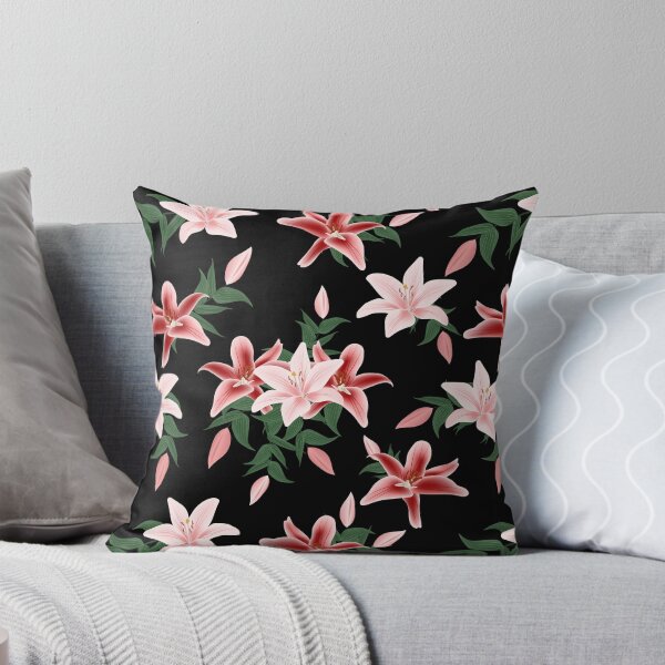 Item preview, Tropical flowers in different shades of pink designed and sold by velisani.