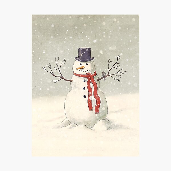 The Snowman Photographic Print