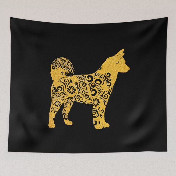 Item preview, Akita Hound Dog Papercut Mandala Art designed and sold by hign.