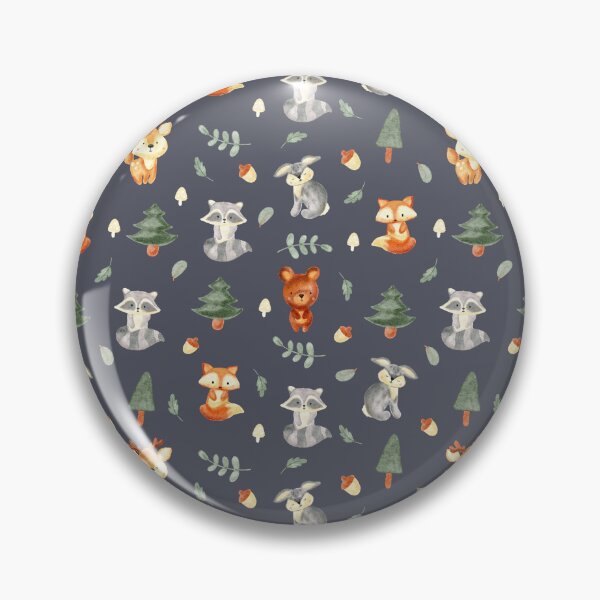 Item preview, Woodland baby creatures | dark background designed and sold by Harpley Design Studio.