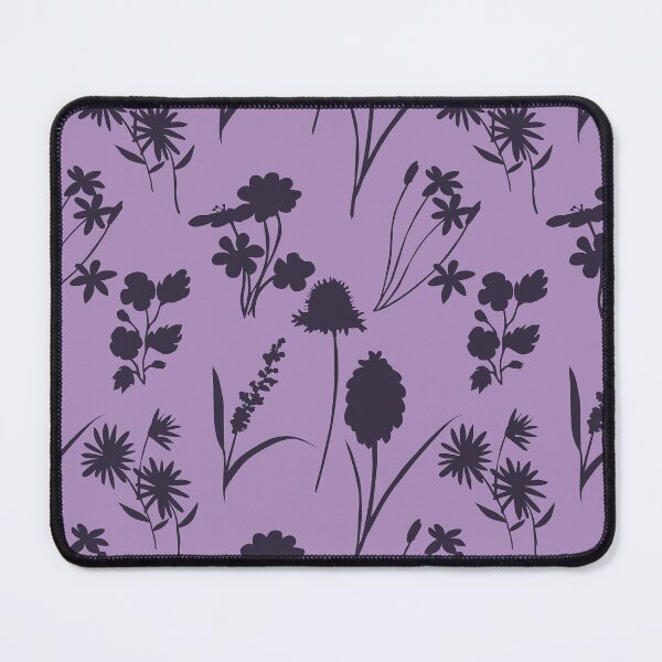Item preview, Floral Silhouette dark lilac designed and sold by by Mònica Roca.