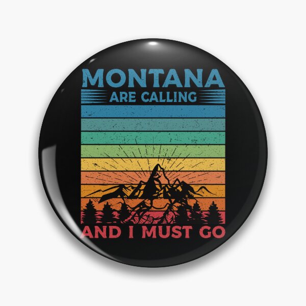 Item preview, Montana Is Calling And I Must Go: Retro Vintage Montana State, America Home Calling, Mountain Vacation designed and sold by Adexyl.