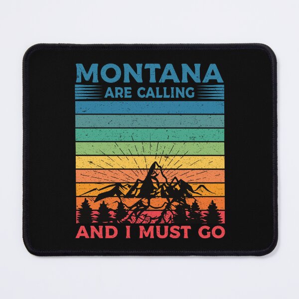 Item preview, Montana Is Calling And I Must Go: Retro Vintage Montana State, America Home Calling, Mountain Vacation designed and sold by Adexyl.