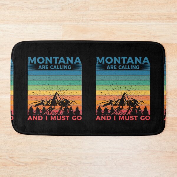 Item preview, Montana Is Calling And I Must Go: Retro Vintage Montana State, America Home Calling, Mountain Vacation designed and sold by Adexyl.