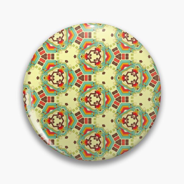 Item preview, Colorful ethnic patterned background in orange, blue and green colors designed and sold by Sergey Ovchinnikov.