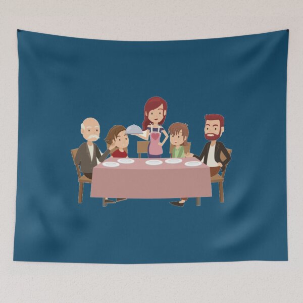 Item preview, cool dinner with my lovely family    designed and sold by ClassyToddler.