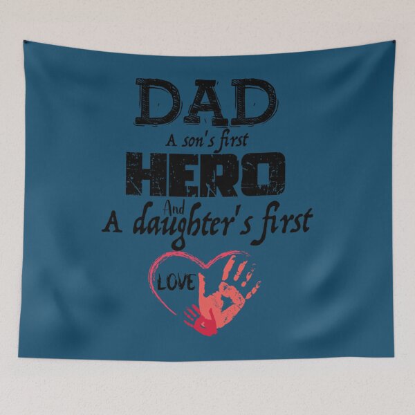 Item preview, DAD A Son_s first hero And A Daughter_s First Love, Design For Daddy   designed and sold by ClassyToddler.
