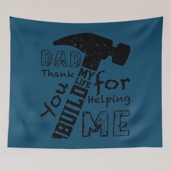 Item preview, DAD Thank You For Helping Me Build My Life, Design For Daddy   designed and sold by ClassyToddler.