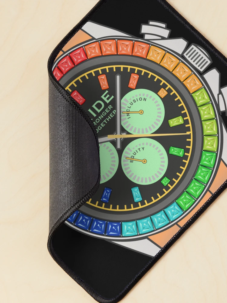 Thumbnail 2 of 5, Mouse Pad, Pride Watch designed and sold by ROSECODE.