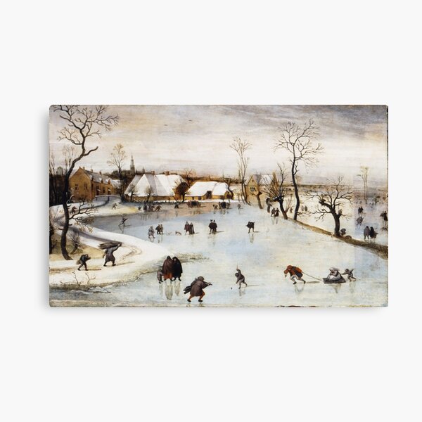 Jacob Grimmer - The Winter 1577 Canvas Print