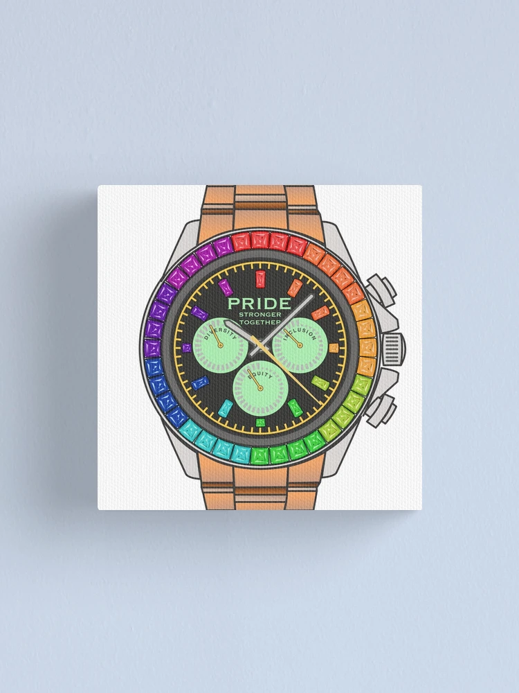 Thumbnail 1 of 3, Canvas Print, Pride Watch designed and sold by ROSECODE.