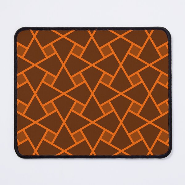 Item preview, Geometric Pattern: Square Twist: Tangerine Dark designed and sold by Red Wolf.
