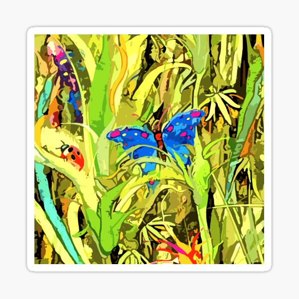Butterfly & Ladybird Sticker
