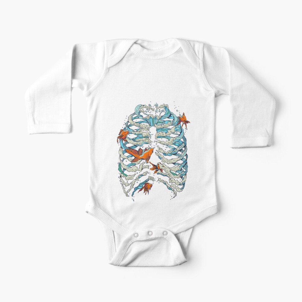 Vista previa del artículo con la obra «Body de manga larga para bebé», diseñado y vendido por Huebucket.