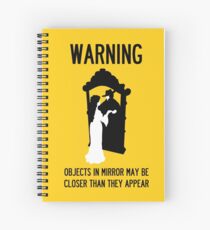 Cuaderno de espiral Una nota de preocupación con respecto a los espejos