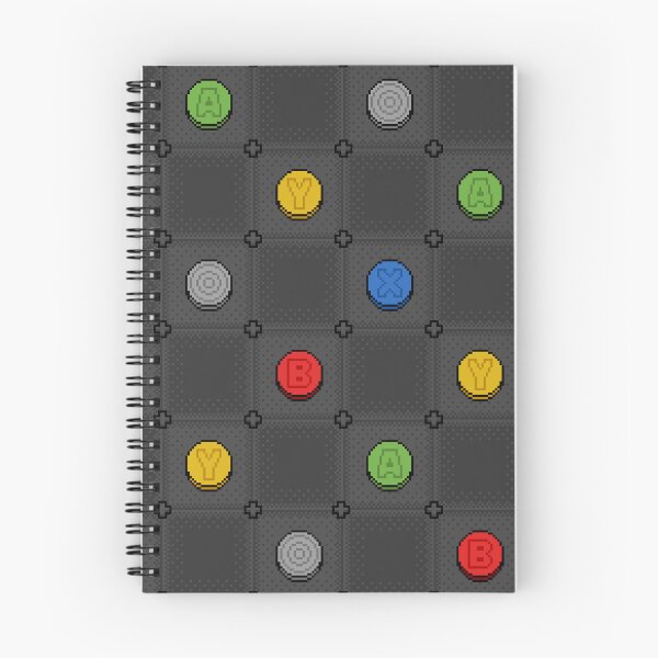 Item preview, Gamer Grey Red Pixel Art Controller Button Pattern designed and sold by JessicaAmber.