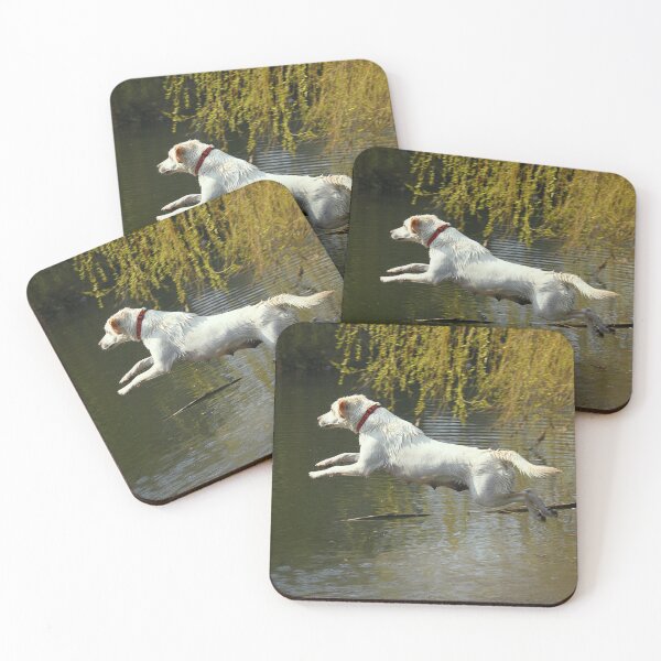 Item preview, Golden Labrador Jumping into the River  designed and sold by CharlotteMorse.