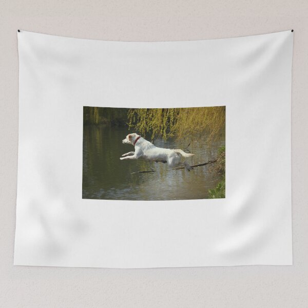 Item preview, Golden Labrador Jumping into the River  designed and sold by CharlotteMorse.