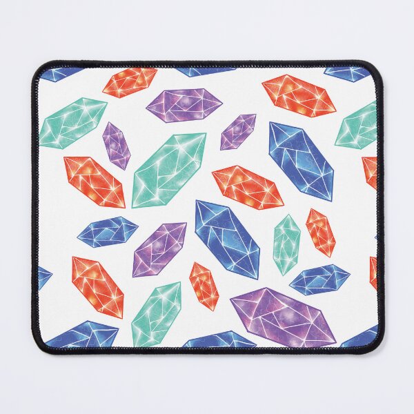 Item preview, Colorful Diamonds and Crystals Pattern designed and sold by Missing In Art.