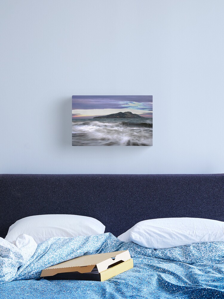 Thumbnail 2 of 3, Canvas Print, Twilight Holy Isle designed and sold by orcadia.