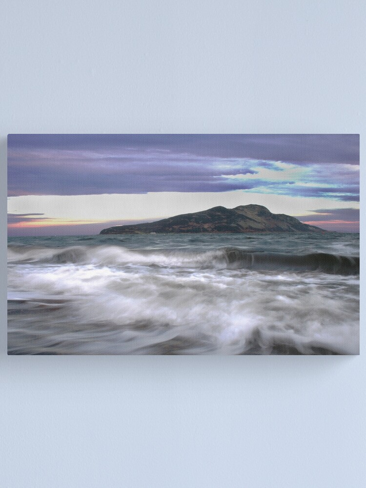 Thumbnail 1 of 3, Canvas Print, Twilight Holy Isle designed and sold by orcadia.
