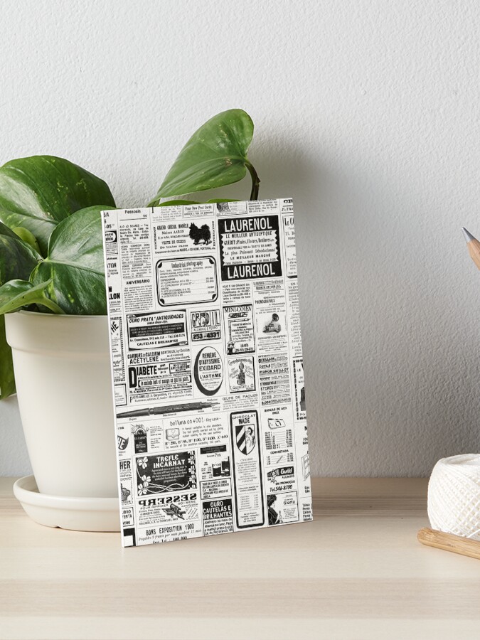 Lamina Rigida Periodico Viejo De Lilvintagestore Redbubble
