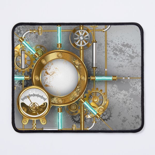 Item preview, Steampunk Round Banner with Pressure Gauge designed and sold by Blackmoon9.