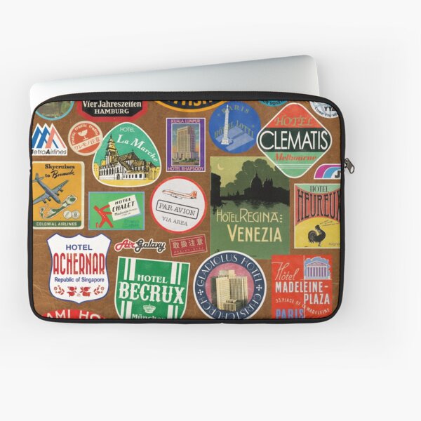 Luggage Stickers Laptop Sleeve