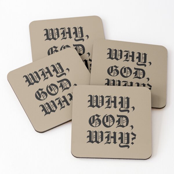 Item preview, Gothic _quot_WHY, GOD, WHY_quot_ Black Version   designed and sold by LostboysLL.