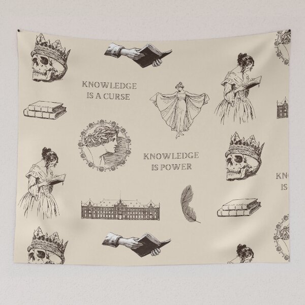 Item preview, Dark Academia Inspired Sticker Pack // Knowledge is a Curse // Knowledge Is Power designed and sold by vela-ramhorn.