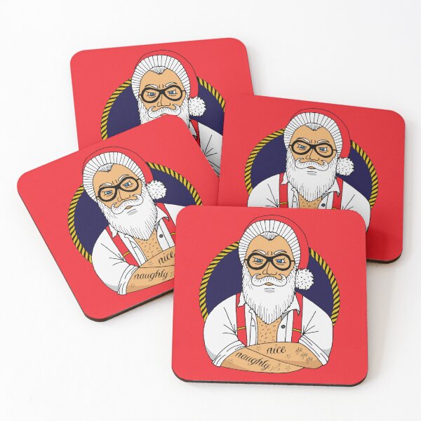 Item preview, Christmas Hipster Santa Claus designed and sold by HotHibiscus.