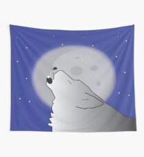 moon light wolf Wall Tapestry