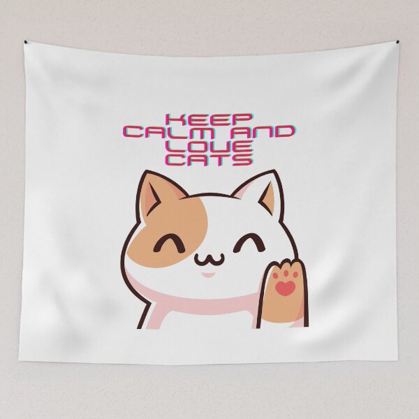 Item preview, Keep calm and love cats designed and sold by makolino.