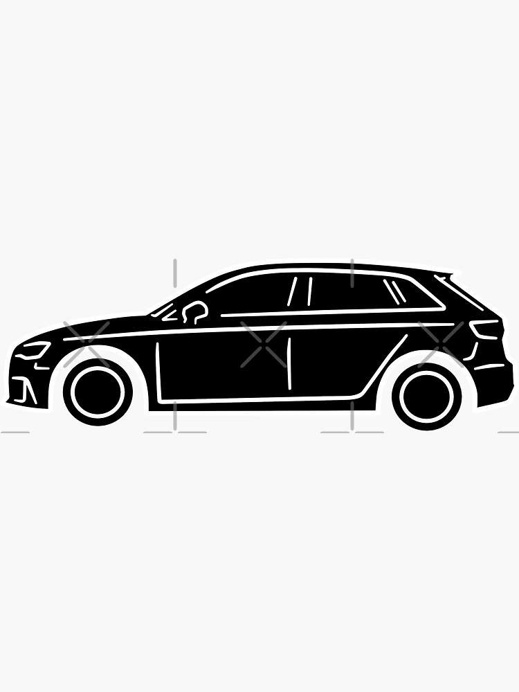 Audi RS3 Sticker for Sale by AutoClub