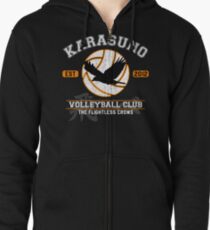 Sudadera con capucha y cremallera Los cuervos Flightless