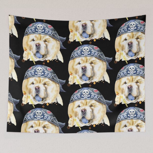 Item preview, dog in bandanna designed and sold by amy greaves.