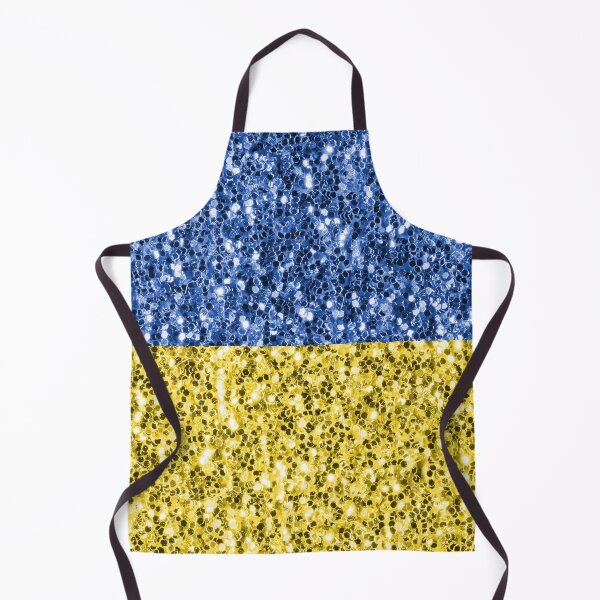 Item preview, Blue yellow Ukraine flag glitter faux sparkles (Photo of Glitter - Not Reflective) designed and sold by PLdesign.