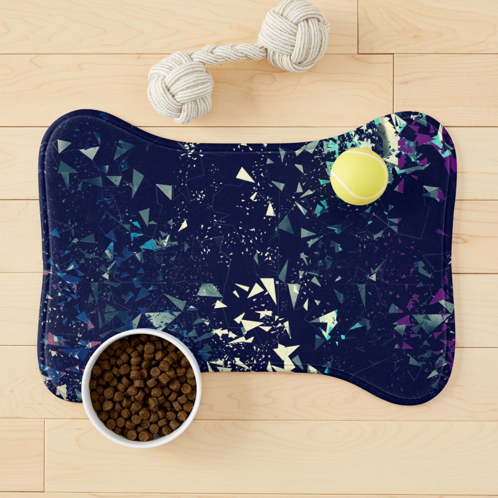 Abstract Geometric Background Pet Mat
