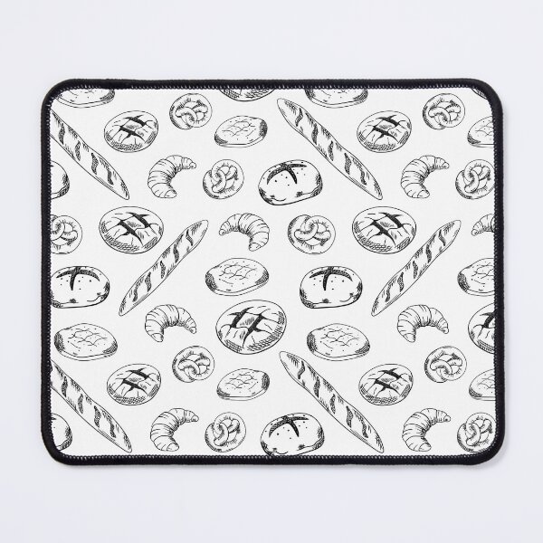 Item preview, Hand drawn seamless pattern of sketched bread and bakery designed and sold by Familyshmot.