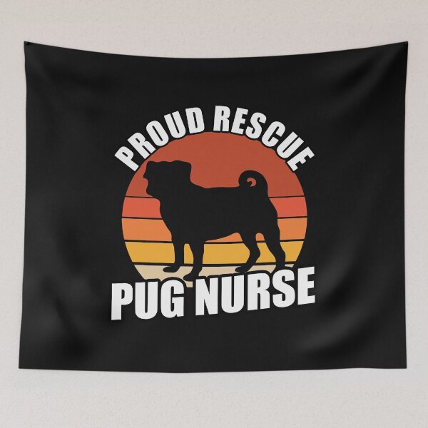Item preview, Proud Rescue Pug Nurse designed and sold by Pugstuff.