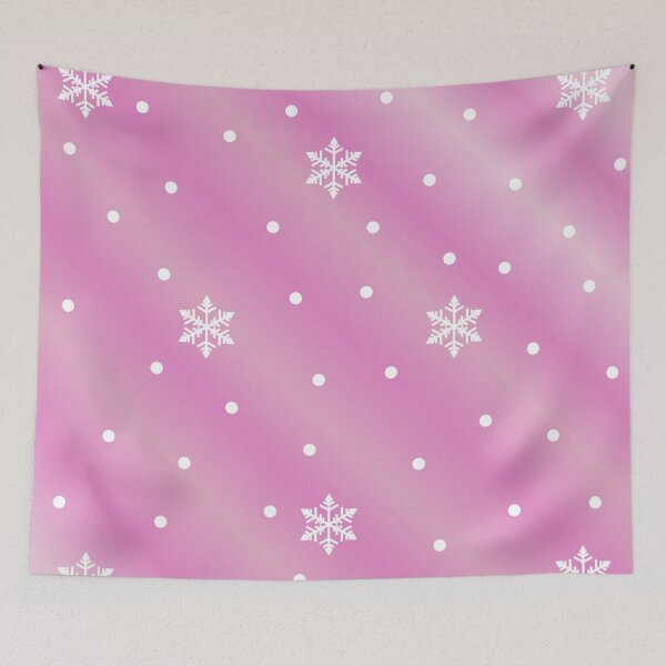 Item preview, Snowflakes design on pink background designed and sold by Martapp.