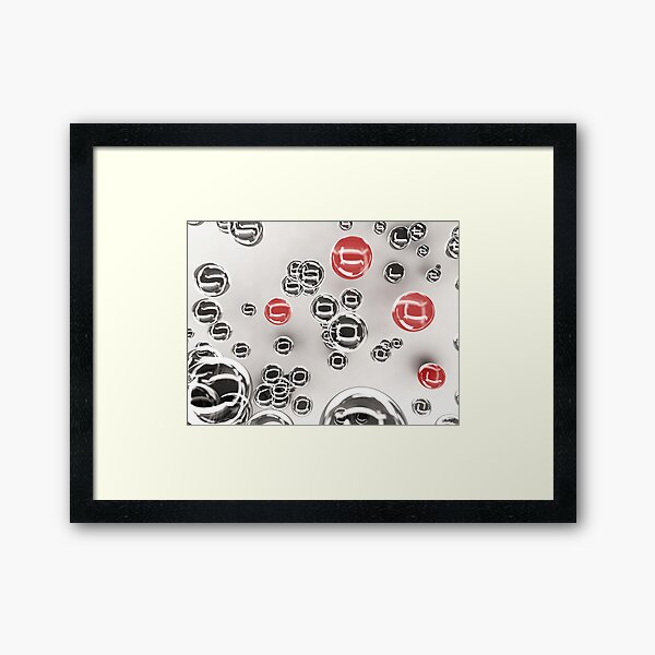 Bubble Welt Gerahmter Kunstdruck
