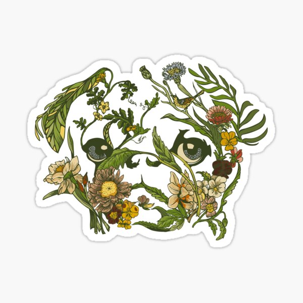 Item preview, Botanical Pug designed and sold by Huebucket.