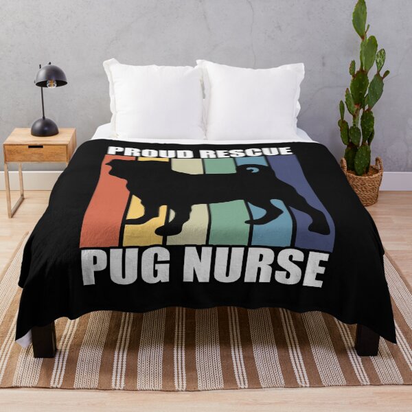 Item preview, Proud Rescue Pug Nurse Silhouette designed and sold by Pugstuff.